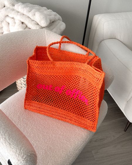 Out of office orange beach bag under $50! 🌴 #beachtote #poolbag

#LTKtravel #LTKitbag #LTKunder50