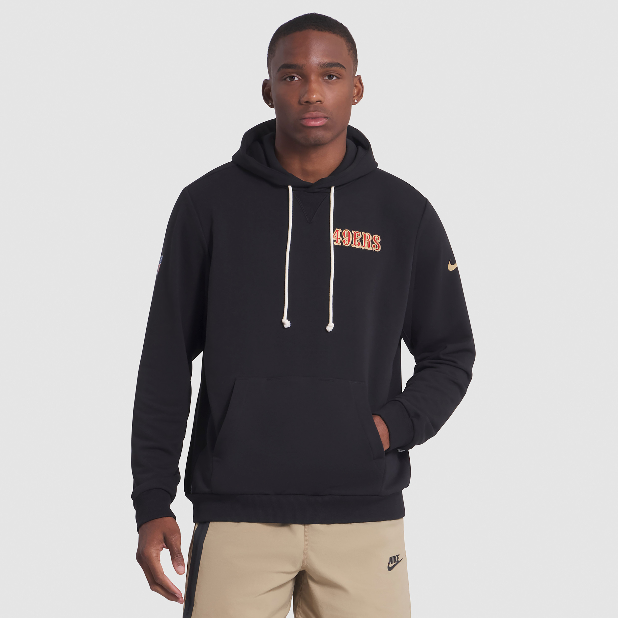San Francisco 49ers Rivalries Collection Sideline Nike Men's Dri-FIT NFL Pullover Hoodie in Black | 03AZ00A9B-X0C | Nike (US)