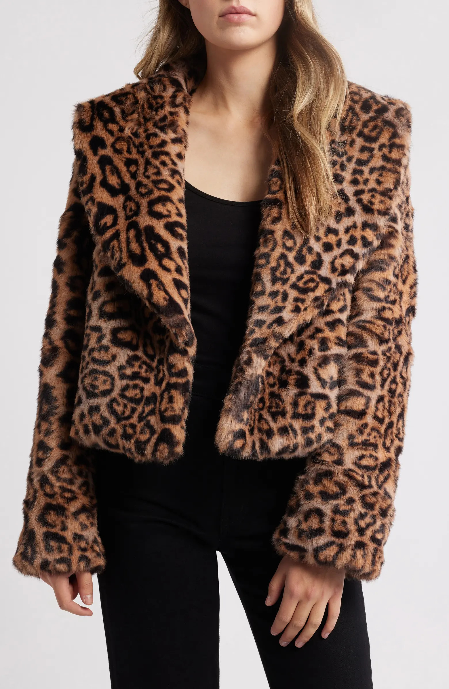 Liza Leopard Print Faux Fur Jacket | Nordstrom