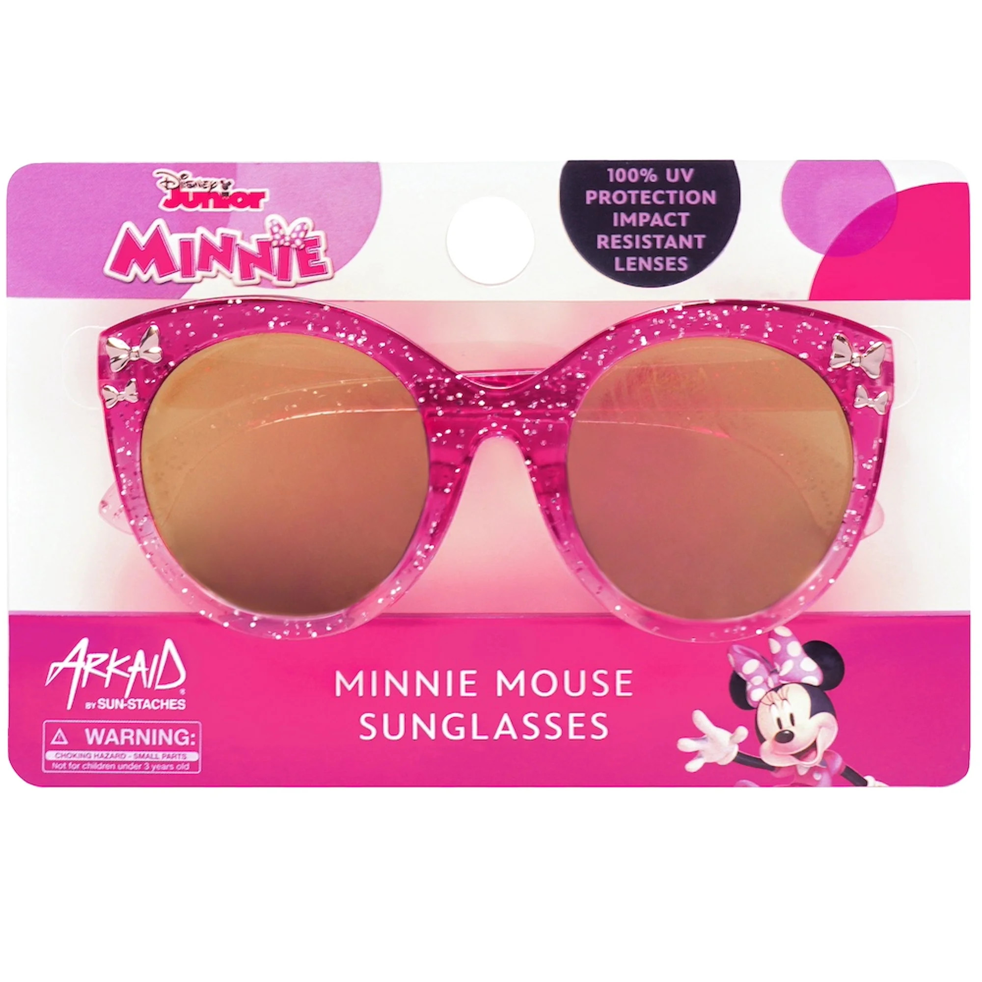 Minnie Mouse Dark to Light Pink Glitter Cateye Toddlers Sunglasses | Walmart (US)