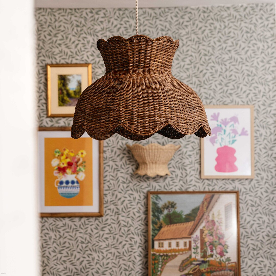 Anar Rattan Pendant Shade Large (teak) - Etsy | Etsy (Global)