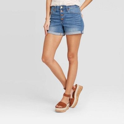 Women's High-Rise Short Jean Shorts - Universal Thread™ Medium Wash | Target