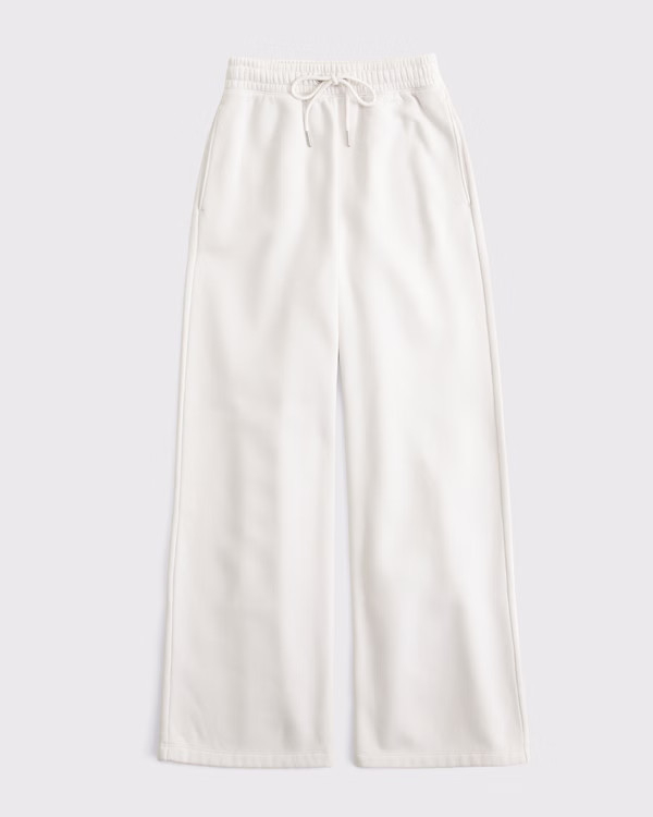 High Rise Sunday Wide Leg Sweatpant | Abercrombie & Fitch (US)