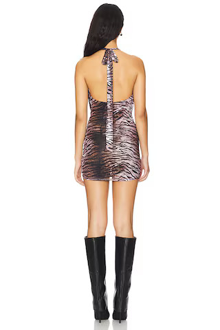 superdown Kamrin Mini Dress in Brown Animal from Revolve.com | Revolve Clothing (Global)