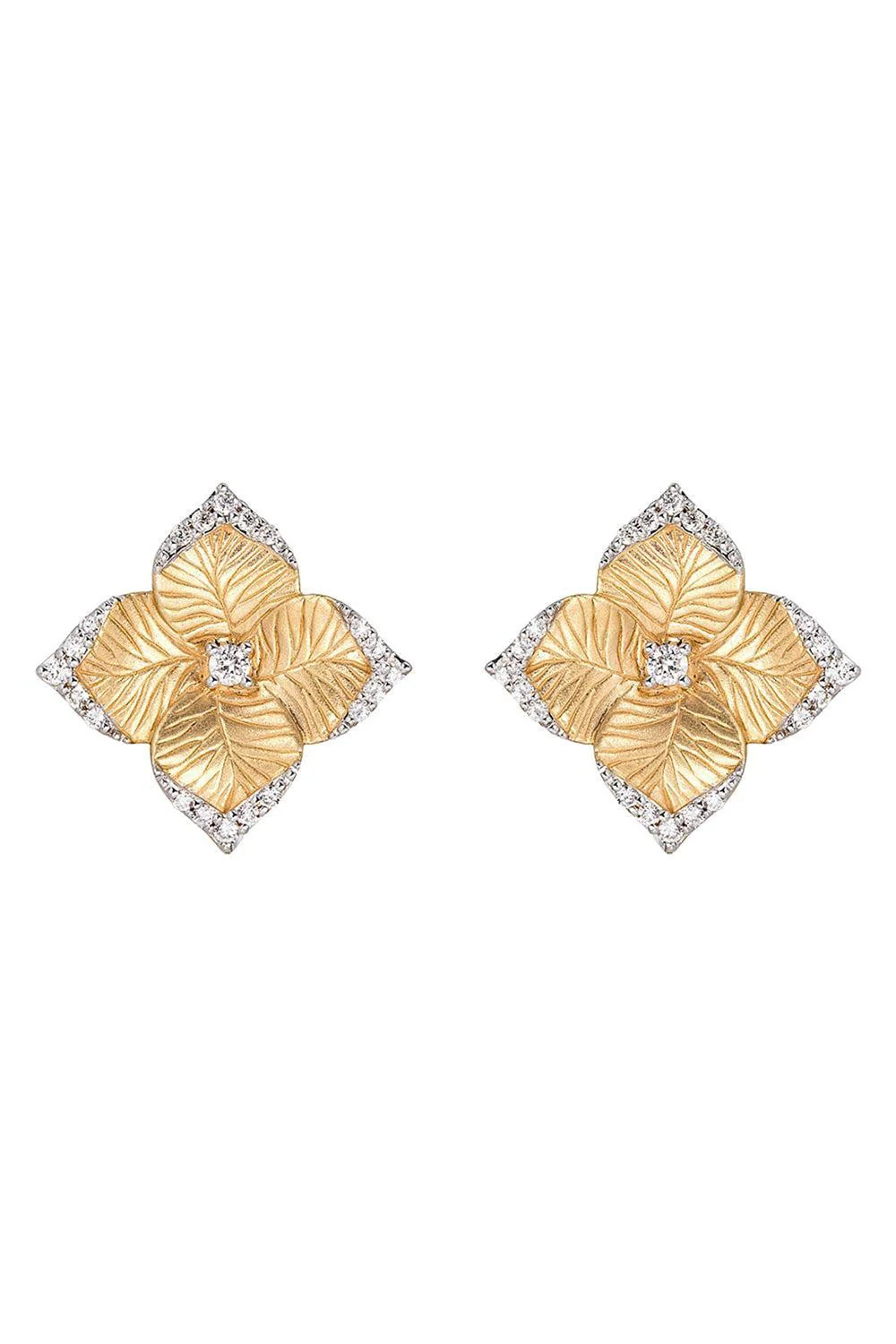 Diamond Large Flower Earrings | PIRANESI | Marissa Collections