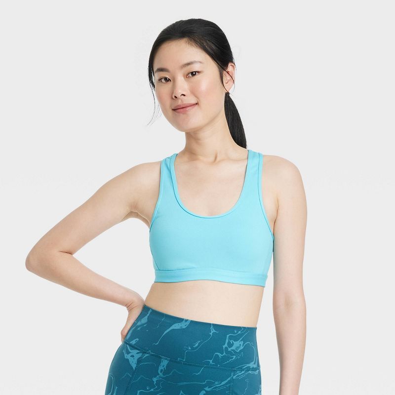 Women's Light Support Simplicity Mesh Sports Bra - All in Motion™ | Target