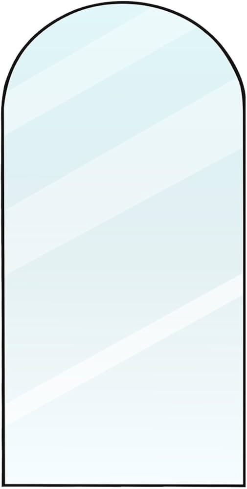 Black Arched Full Length Mirror, 76x34 Oversized Mirrors with Stand, Aluminum Full Length Floor M... | Amazon (US)