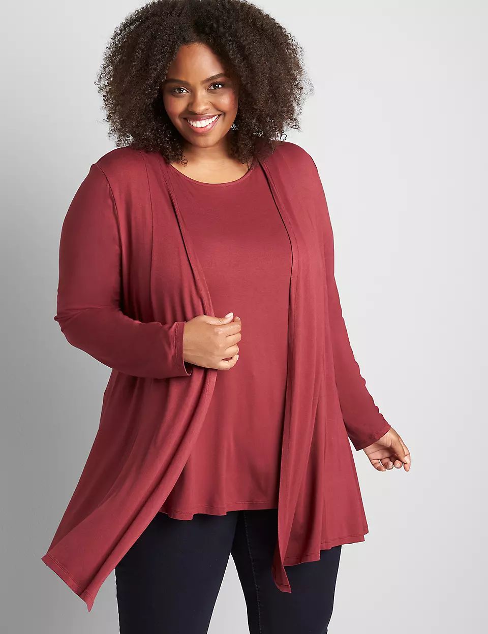 Open-Front Fit & Flare Overpiece | Lane Bryant (US)