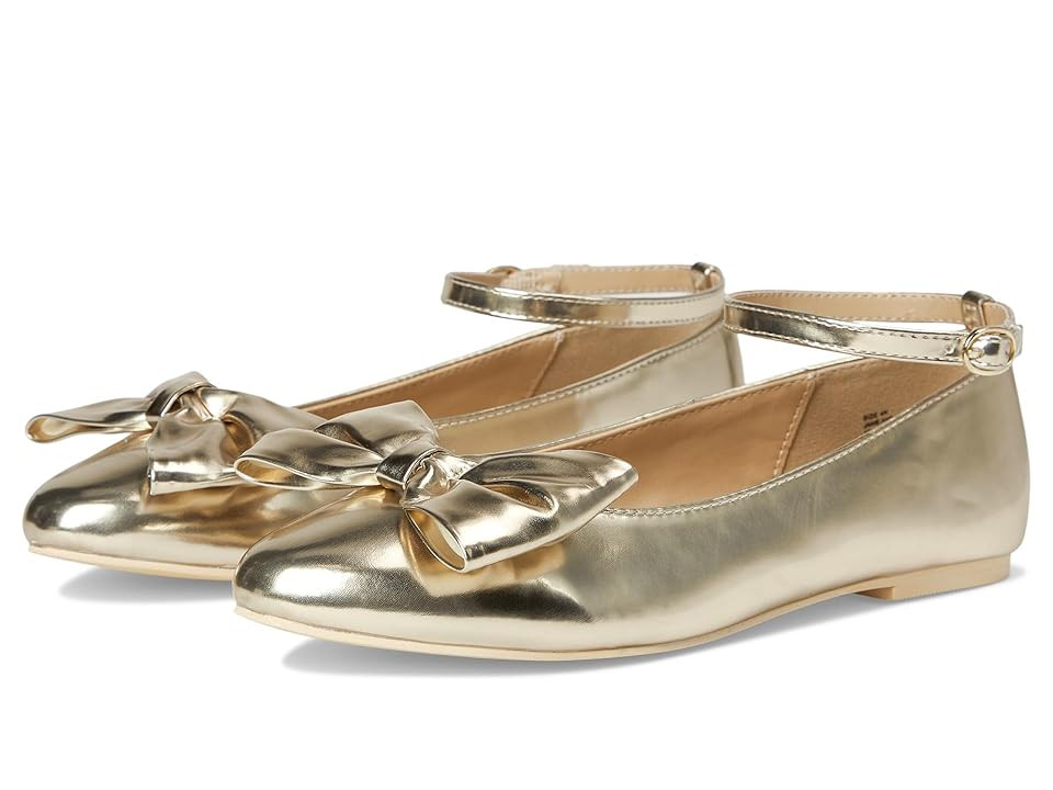 Janie and Jack Bow Flats (Toddler/Little Kid/Big Kid) Girl's Shoes : 3 Little Kid M, Synthetic | Zappos