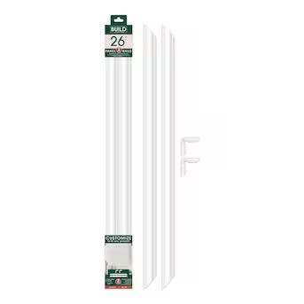 BUILD and BATTEN 2 Pack Panel Rail Kit 26-in Unfinished Polystyrene Wall Panel Moulding Lowes.com | Lowe's