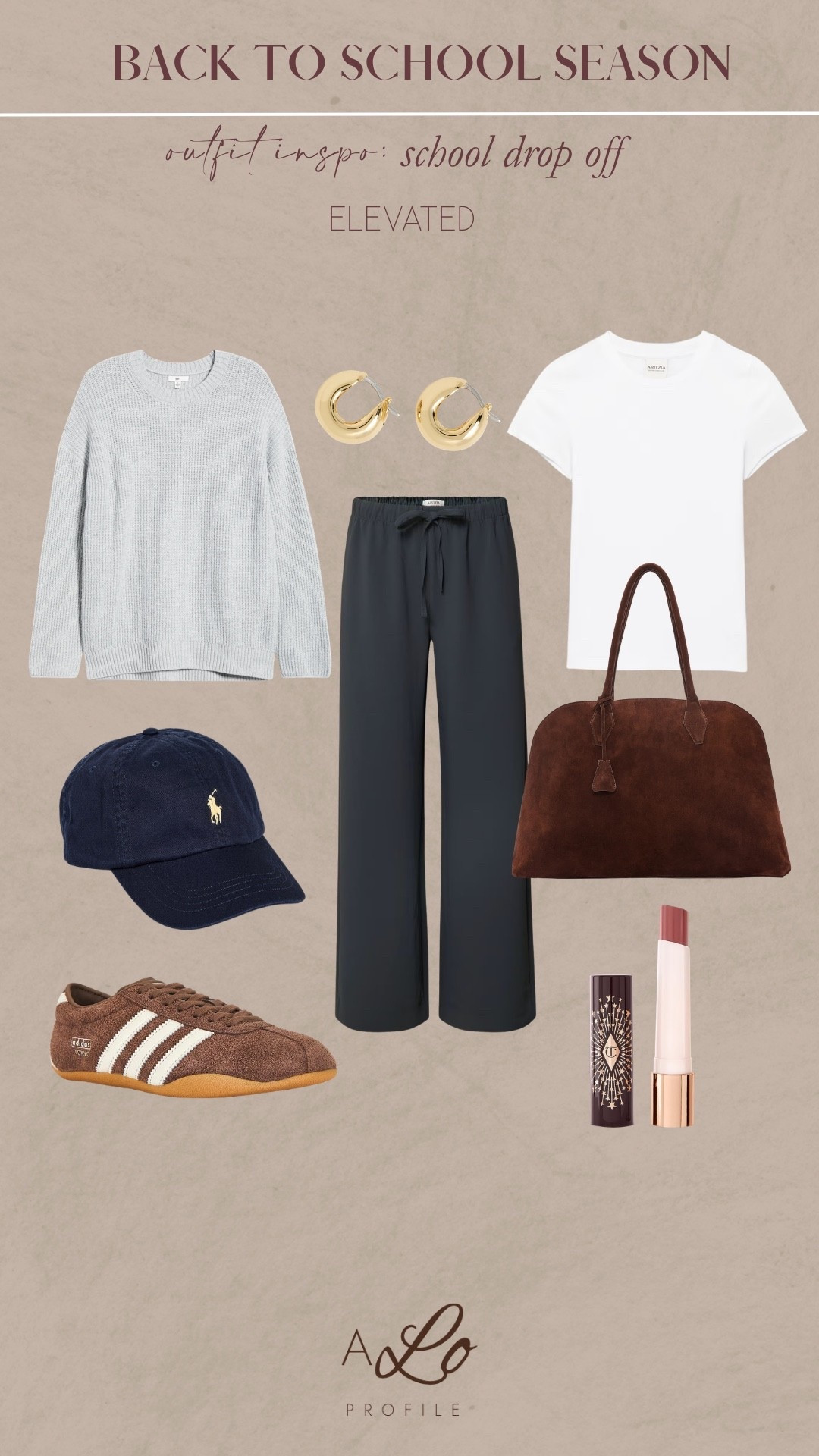 Back to School: School Drop Off Outfit Inspo // back to school, errands outfit, casual outfit, mom outfit, school drop off outfit, school drop off outfit ideas, casual mom outfit, casual errands outfit