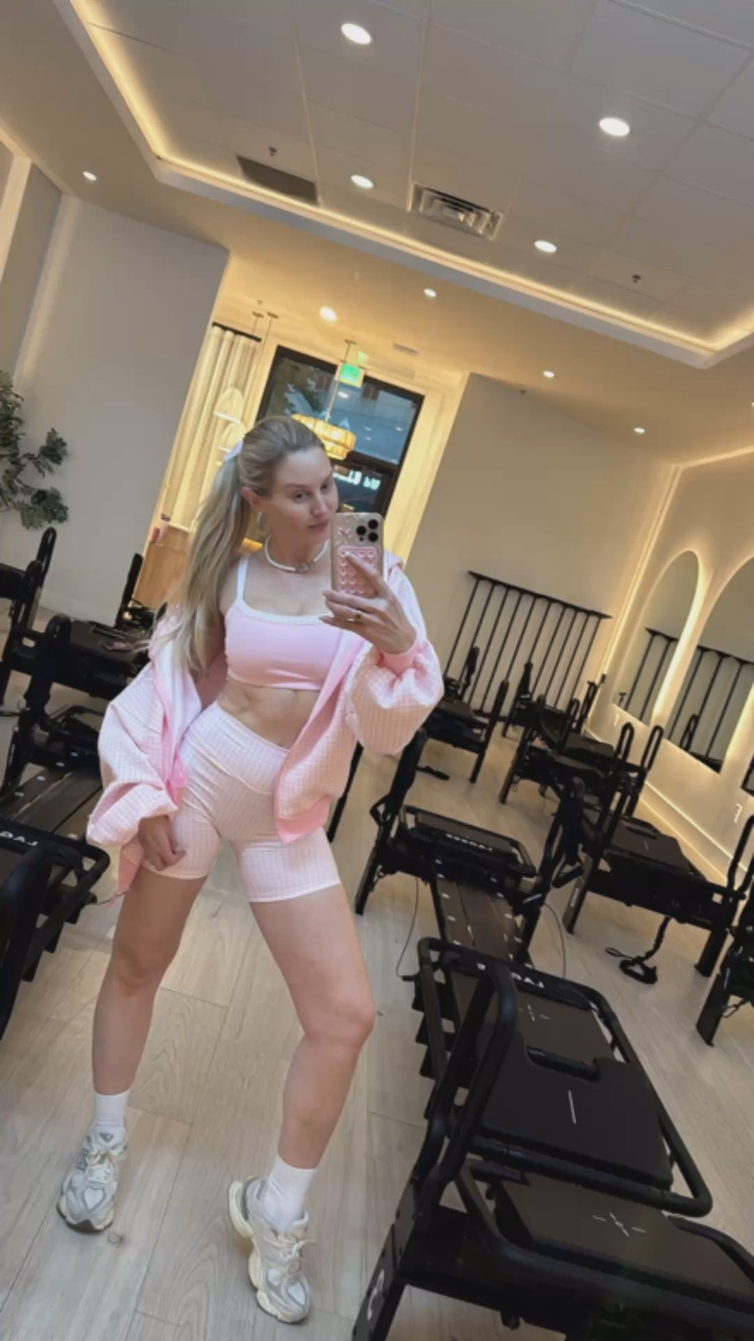 Cutie pink spring lagree fit🌸💕

Set is Liaison, wearing M top & shorts 

Hoodie comes in more colors and currently on SALE! 

#LTKfitnessgoals #LTKActive #LTKdayinmylife