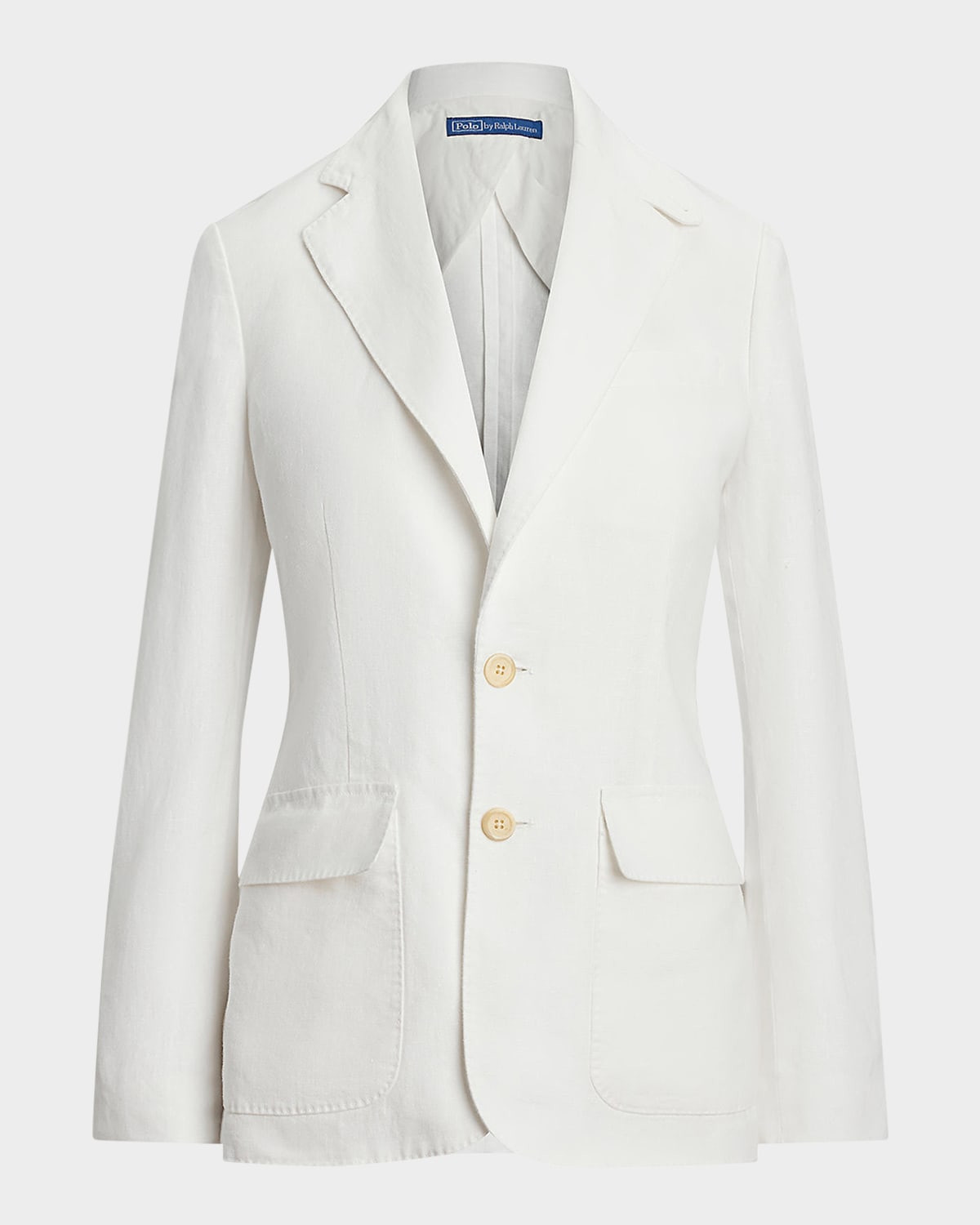 Single-Breasted Linen Blazer | Neiman Marcus