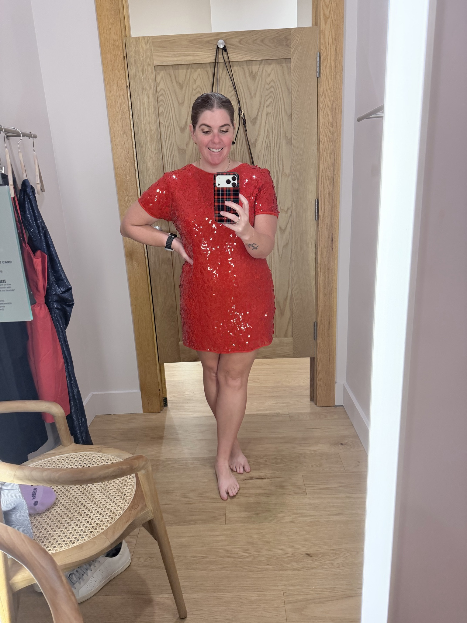 If you are looking for a statement NYE dress, this is the one you want! The color is stunning, the fit is amazing and the sparkle is on a whole different level! The dress runs TTS and is 50% off, making it $60! Order it for in store pickup, so you can rock it for NYE! 

#LTKFindsUnder100 #LTKHoliday #LTKSaleAlert