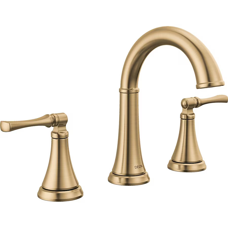 Delta Archdale Champagne Bronze Widespread 2-Handle WaterSense Bathroom Sink Faucet with Drain | Lowe's
