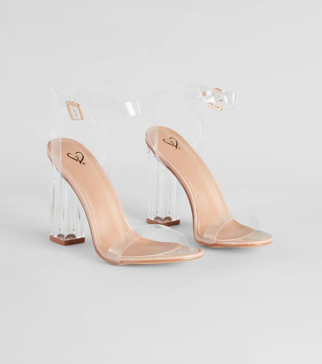 Clearly On Trend Lucite Block Heels | Windsor Stores