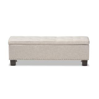 Hannah Beige Bench | The Home Depot