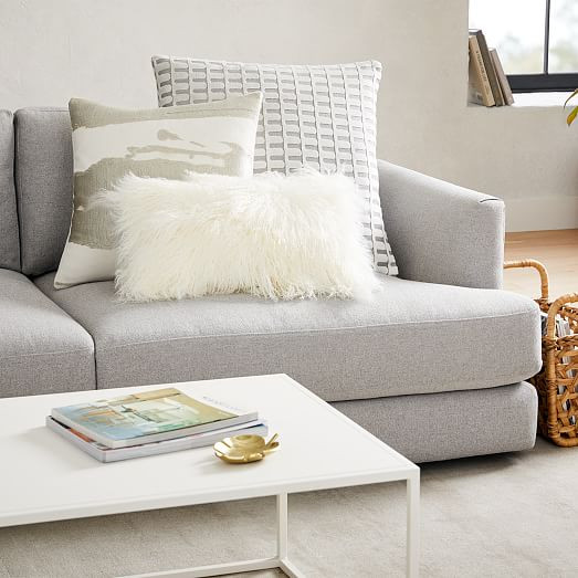 Mongolian Lamb Pillow Covers | West Elm (US)