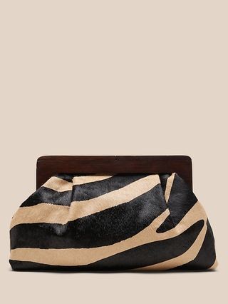 Large Haircalf Clutch | Banana Republic (US)