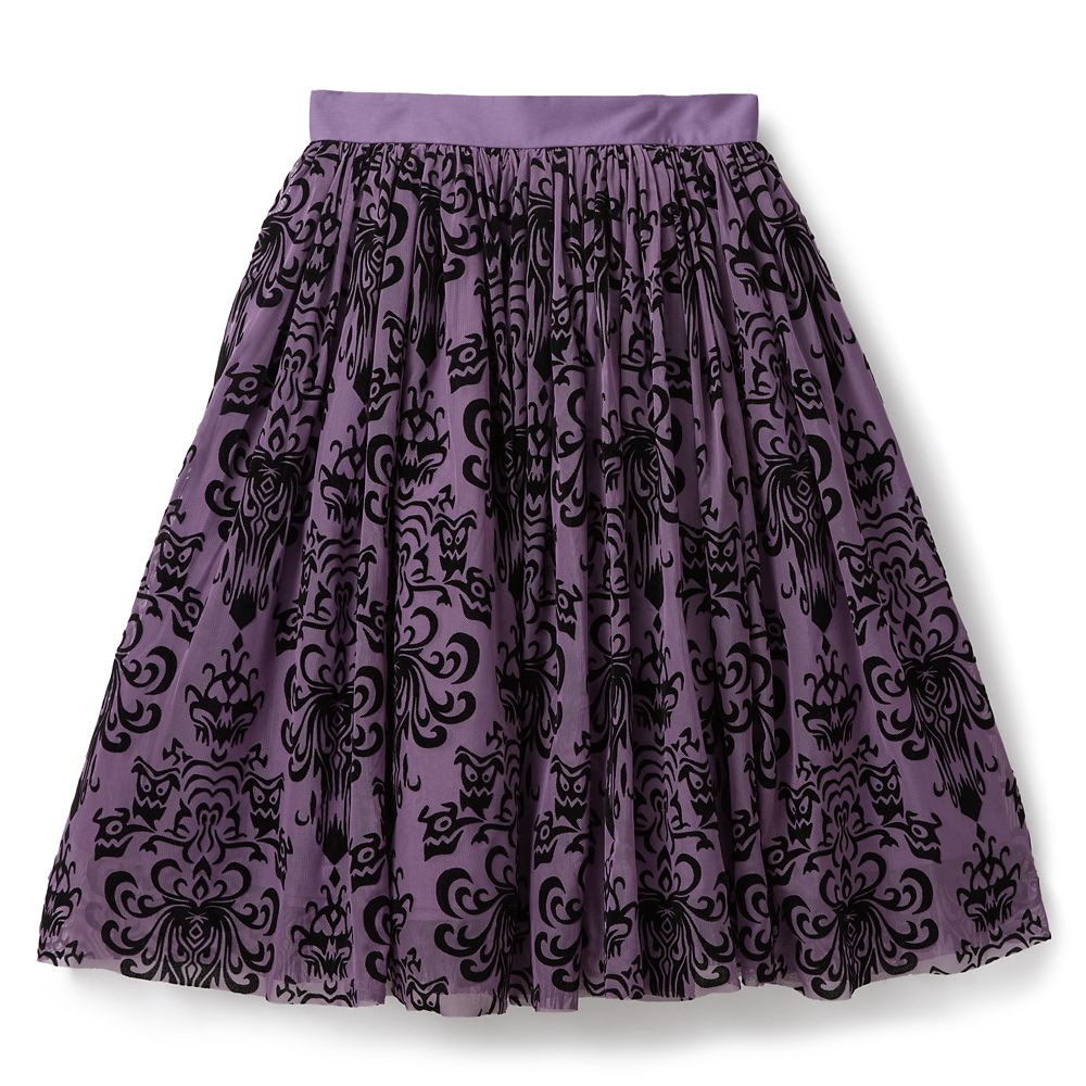 The Haunted Mansion Flocked Skirt for Women by Her Universe – Exclusive | Disney Store