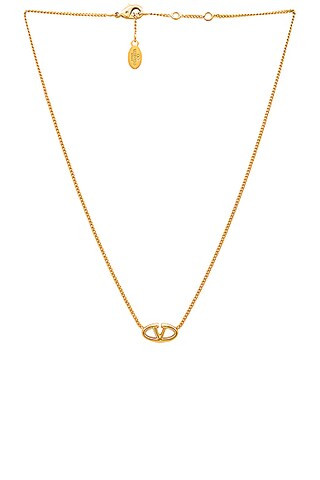 V Logo Moon Necklace | FWRD 