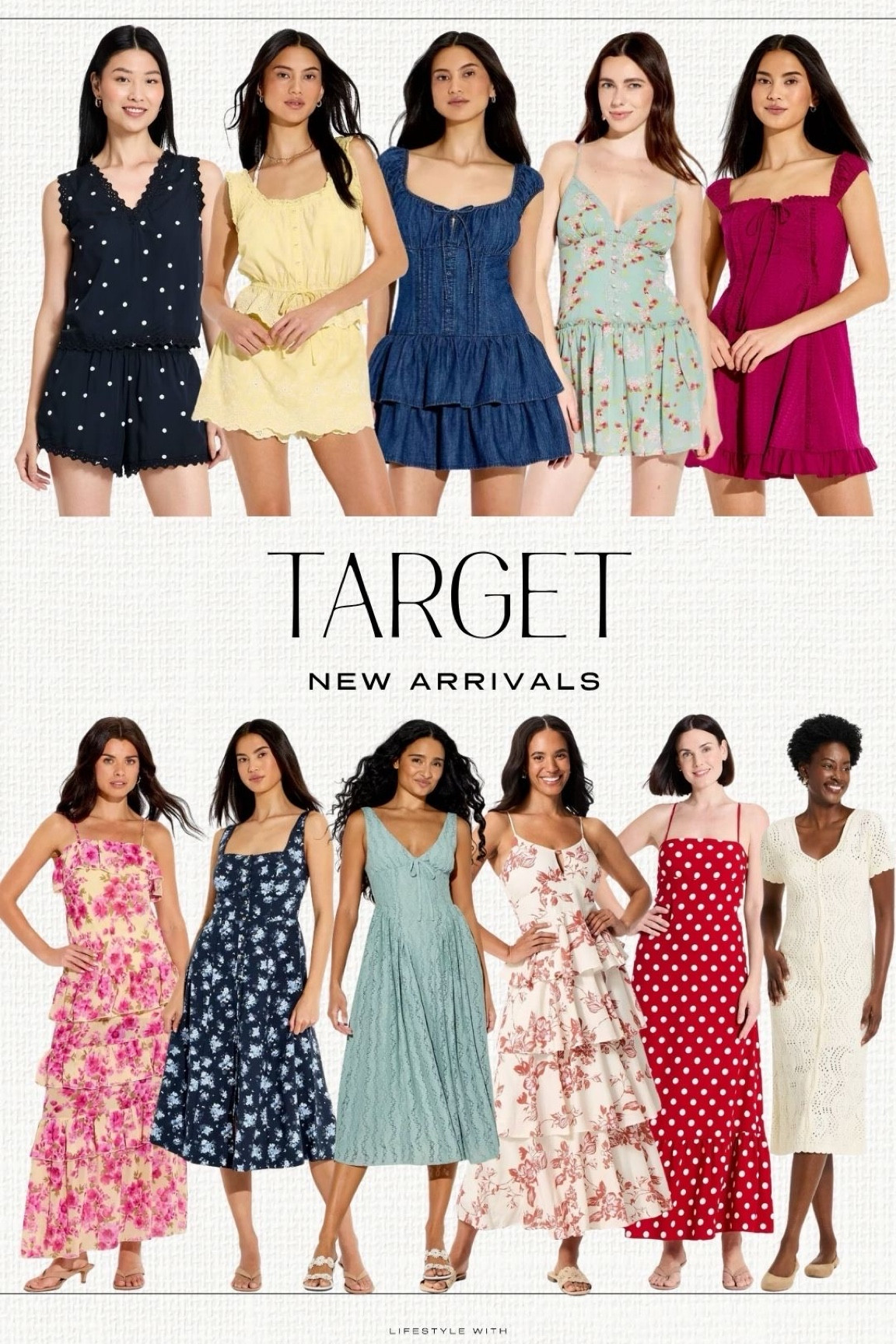 New arrivals from Target. Spring dresses. Summer dresses. Matching sets. Skort set. Polka dots. Festival outfits. Church outfits. Floral dresses. Lace dresses. Midi dress. Maxi dress.


#LTKootd #LTKTravel #LTKWorkwear