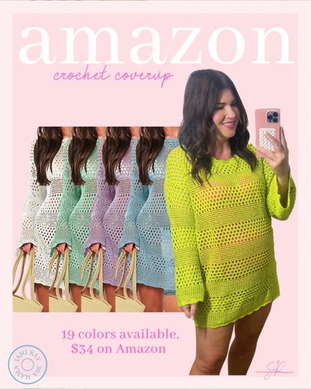 Beach coverup
Crochet coverup 

#LTKSeasonal #LTKmidsize #LTKswim