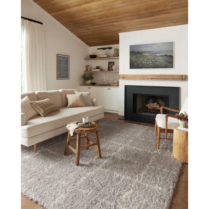 Angela Rose x Loloi Amira Silver / Ivory Area Rug | Wayfair North America