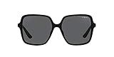 VOGUE Eyewear Women's VO5352SF Asian Fit Square Sunglasses, Black/Dark Grey, 56 mm | Amazon (US)