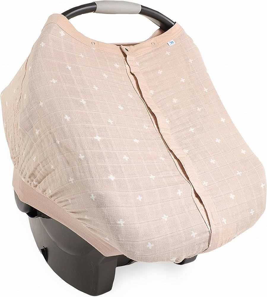 Little Unicorn 100% Cotton Muslin Car Seat Canopy | Super Soft Lightweight Cover with Window | Br... | Amazon (US)