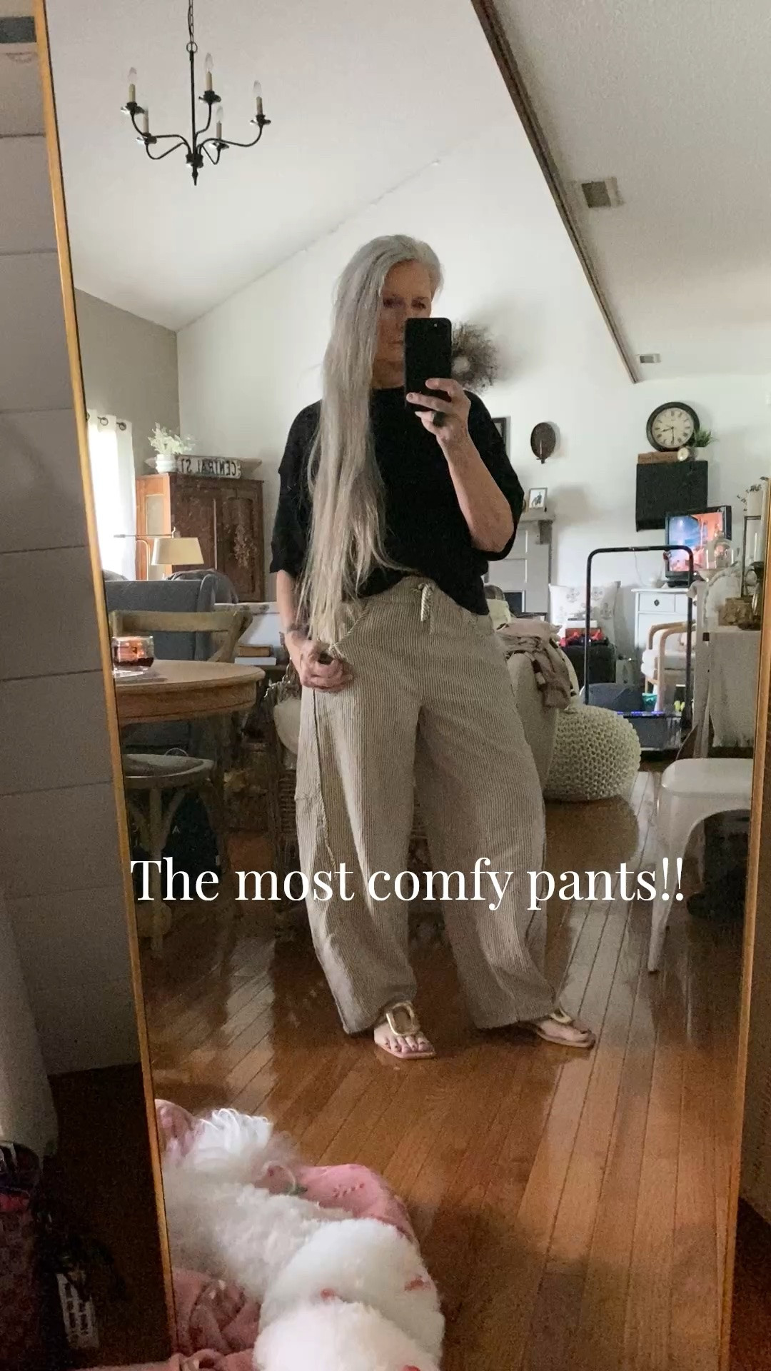 The most comfy pants to dress up or down!! Will be wearing them to a graduation with a blazer!! 🖤🥰 Also this Amazon sweater is A++!!

#LTKOver40 #LTKWorkwear #LTKdayinmylife