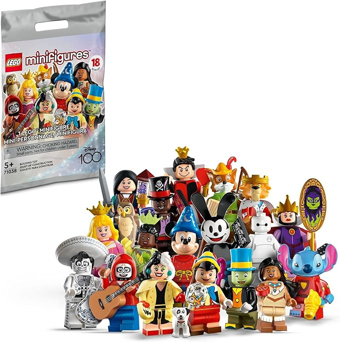 LEGO Minifigures Disney 100 71038, Limited Edition Collectible Figures for Disney 100 Celebration... | Amazon (US)