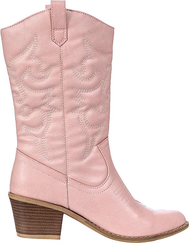 Charles Albert Women's Embroidered Modern Western Cowboy Boot | Amazon (US)