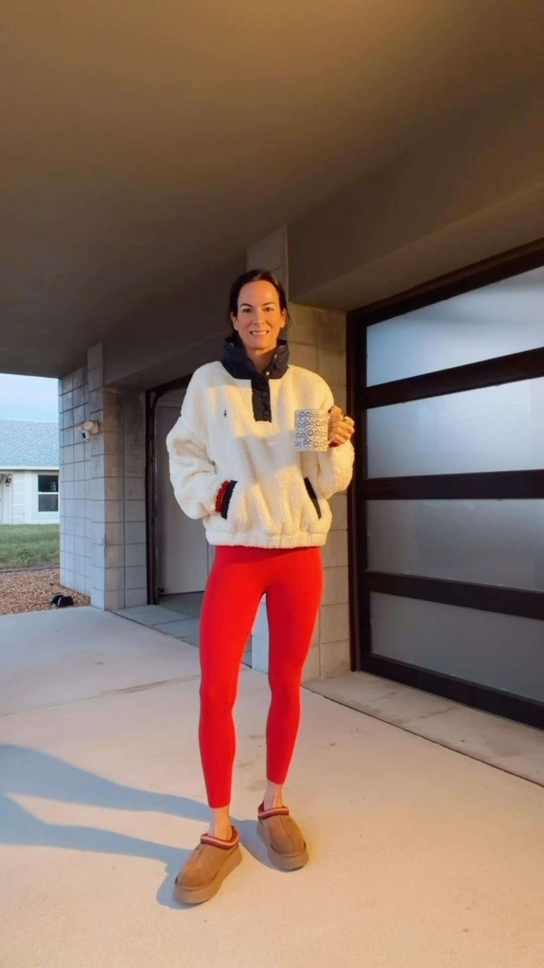 Up before the sun… obviously I had to give her a little outfit. ☕️🌅

Cozy fleece, a pop of red, and a front-row seat to my favorite morning show. Letting the sky do the showing off today—and she clearly got the memo. 🤍

Are you a sunrise girl or a “send me the pictures” girl? 😂

#LTKdayinmylife #LTKgrwm #LTKootd