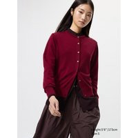 Uniqlo - 100% Merino Crew Neck Cardigan - Red - XXL | UNIQLO (UK)