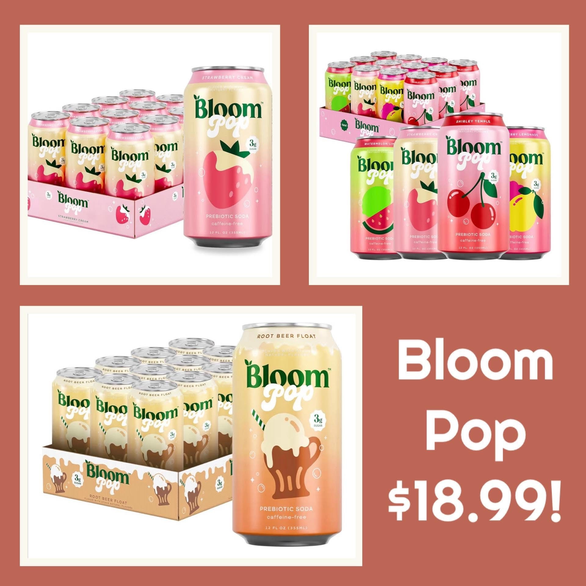 Bloom Pop is such a tasty soda alternative, and 12 packs are the lowest price I’ve seen in months today at Amazon! These normally retail for $2.50-$3.00/can, and 12 packs in several flavors or the variety pack are $18.99! Going fast at this price today. 

#LTKSaleAlert #LTKActive #LTKKids
