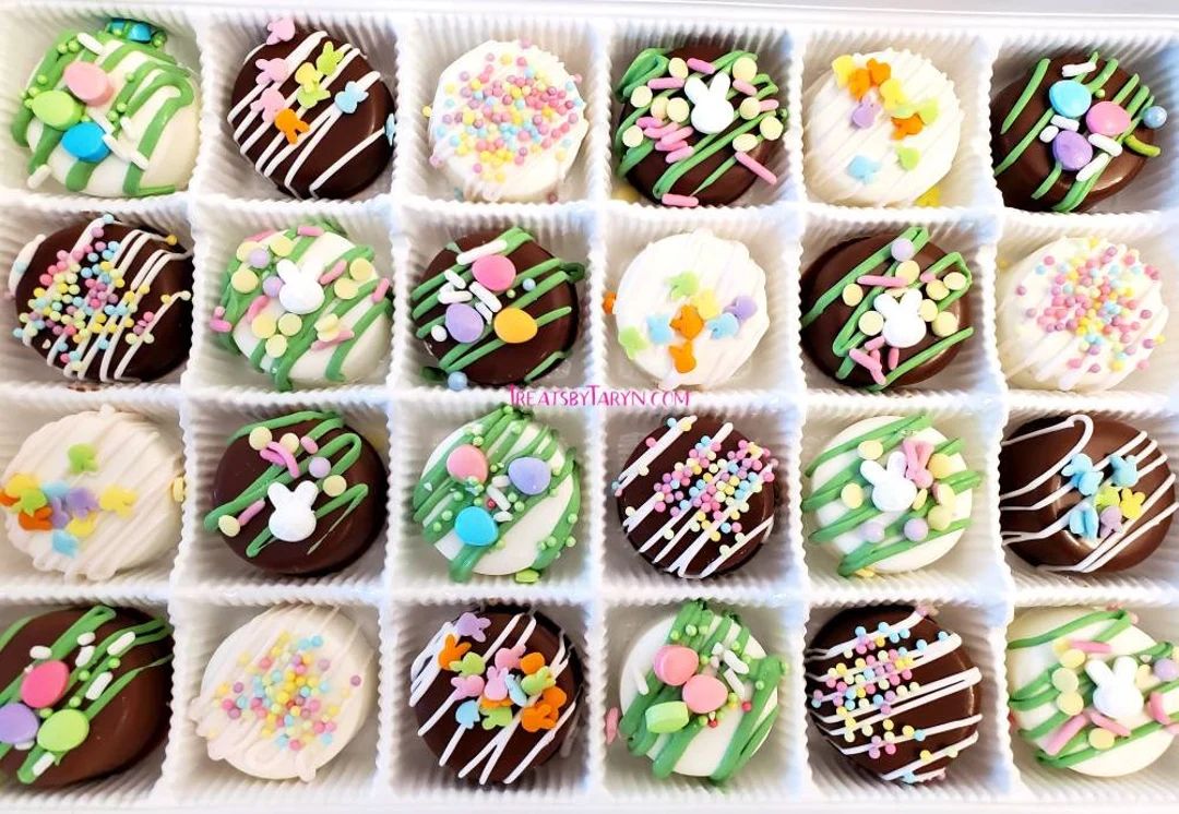 Mini Easter chocolate covered Oreo gift set. EASTER oreos. Easter treats. Easter gifts. spring fa... | Etsy (US)