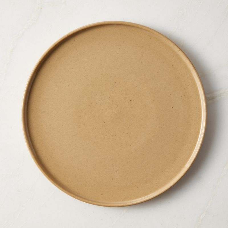 Darra Natural Recycled Stoneware Dinner Plate | CB2 | CB2