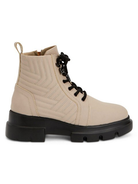 Kaylynn Quilted Leather Combat Boots | Saks Fifth Avenue