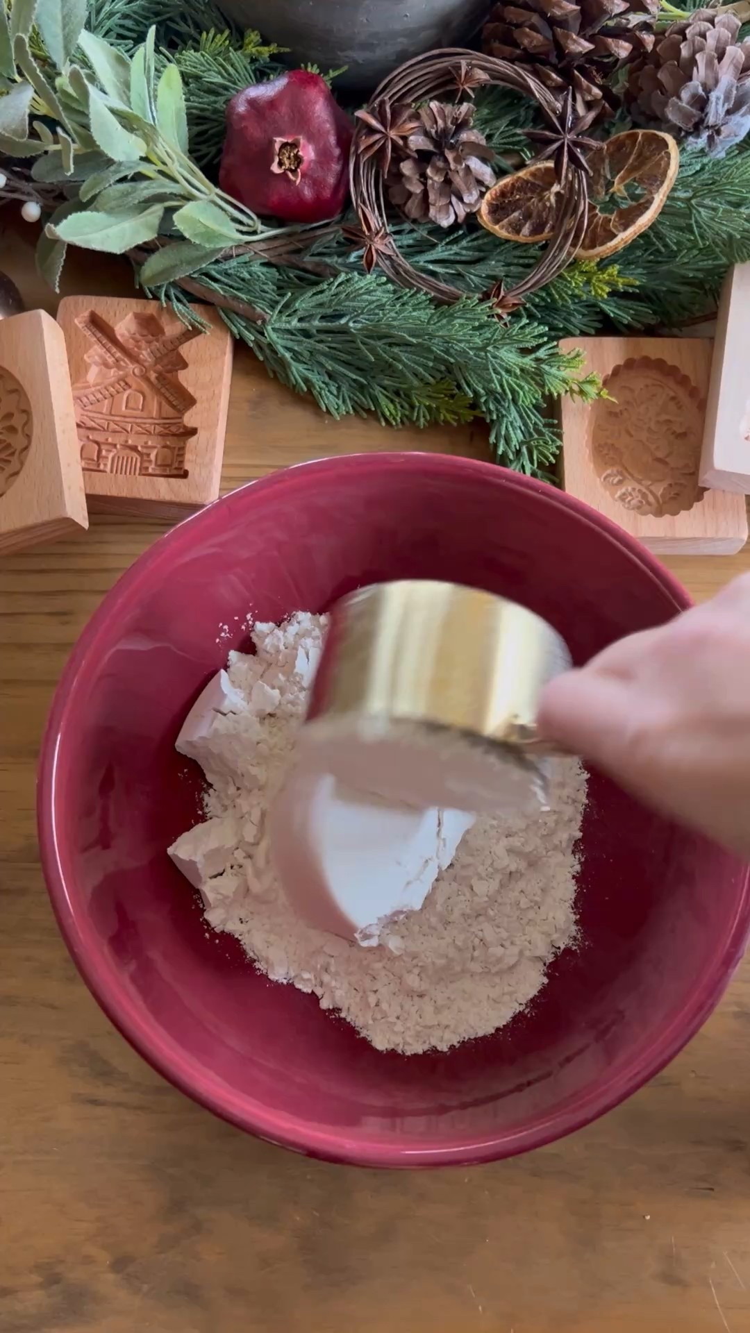 Crafting Nostalgic Cinnamon Salt Dough Ornaments and Cookies with Dutch Molds

In this Christmas-inspired video, you’ll create handmade ornaments, cookie décor, and festive keepsakes using a nostalgic cinnamon salt dough recipe. With a rich aroma of cinnamon filling the air, the process evokes warm, old-world holiday vibes. Now, I absolutely have to try making cookies with these beautiful molds.

You’ll see step-by-step how to:

Make the Cinnamon Salt Dough: A blend of flour, salt, cinnamon, and water for a richly spiced dough perfect for crafting.

Press and Mold Designs: Use intricately detailed Dutch cookie molds to imprint windmills, floral birds, and other vintage-inspired patterns onto the dough.

Bake and Decorate: Transform your creations into beautiful ornaments or cookie-like décor. Whether left natural or painted with a delicate touch, they bring a charming, rustic Christmas touch to any space.

INGREDIENTS
1 cup all-purpose flour
1/2 cup salt
3/4 cup ground cinnamon
3/4 cup water
INSTRUCTIONS

Combine flour, salt, and cinnamon in a mixing bowl.
Add water and mix with a spoon, then use a paddle attachment to form a crumbly but cohesive dough. If too dry, add water 1 tsp at a time.
Knead dough on a floured surface for 30 seconds until smooth.
Press dough into molds, scrape off excess, and carefully release onto a parchment-lined baking sheet. Use a toothpick to make a hole for hanging.
Bake at 200°F for 30 minutes with the decorative side up. Flip and bake another 30 minutes. Cool on a rack.
Thread ribbon or twine through each ornament using a tapestry needle for hanging.

#LTKHome #LTKSeasonal #LTKHoliday