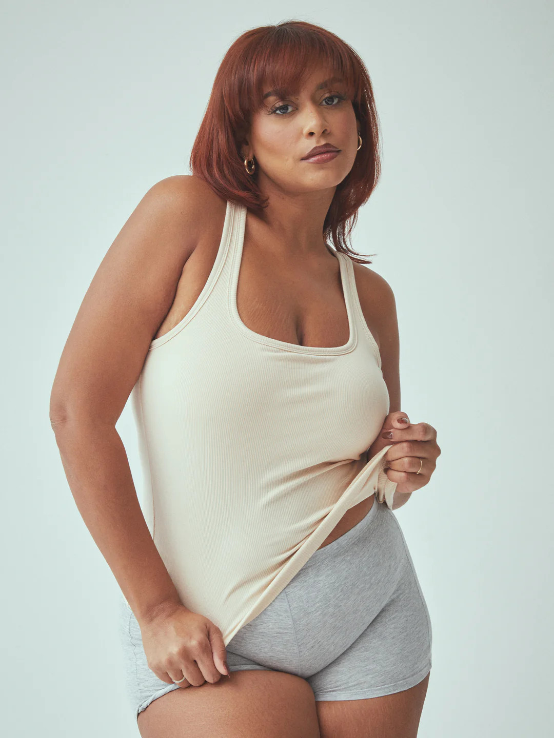 Bamboo Scoop Neck Brami Tank (Full Length) | Klassy