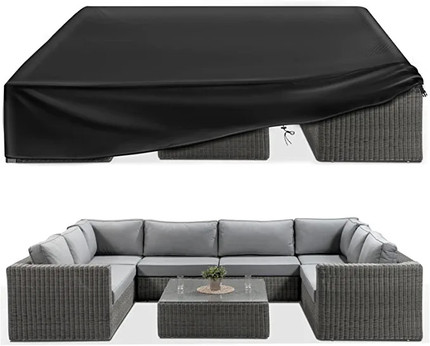 Click for more info about ESSORT Patio Furniture Covers, Extra Large Outdoor Furniture Set Covers 124"x63"x29" Waterproof, ...