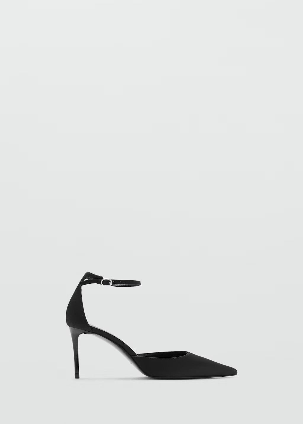 Satin court shoes with ankle straps | MANGO (UK)