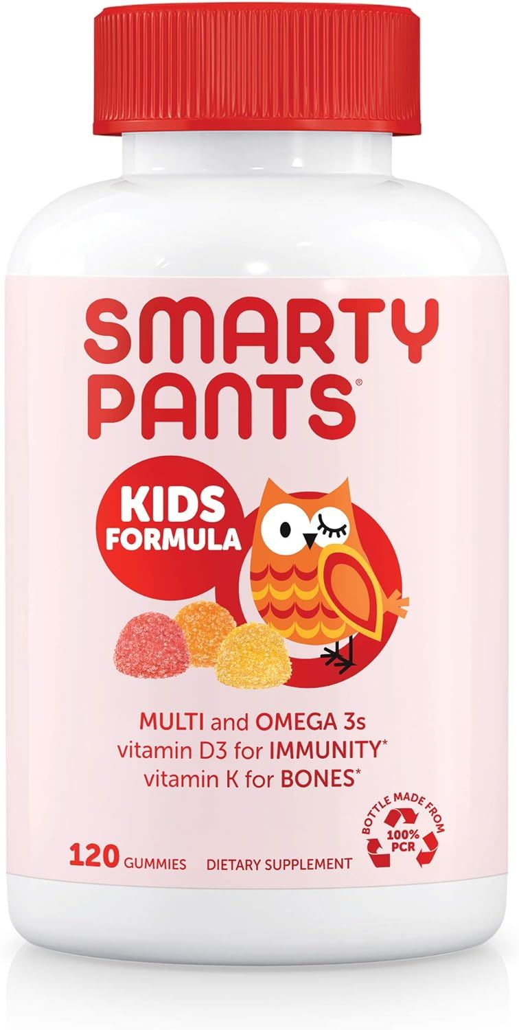 SmartyPants Kids Formula Daily Gummy Multivitamin: Vitamin C, D3, and Zinc for Immunity, Gluten F... | Amazon (US)