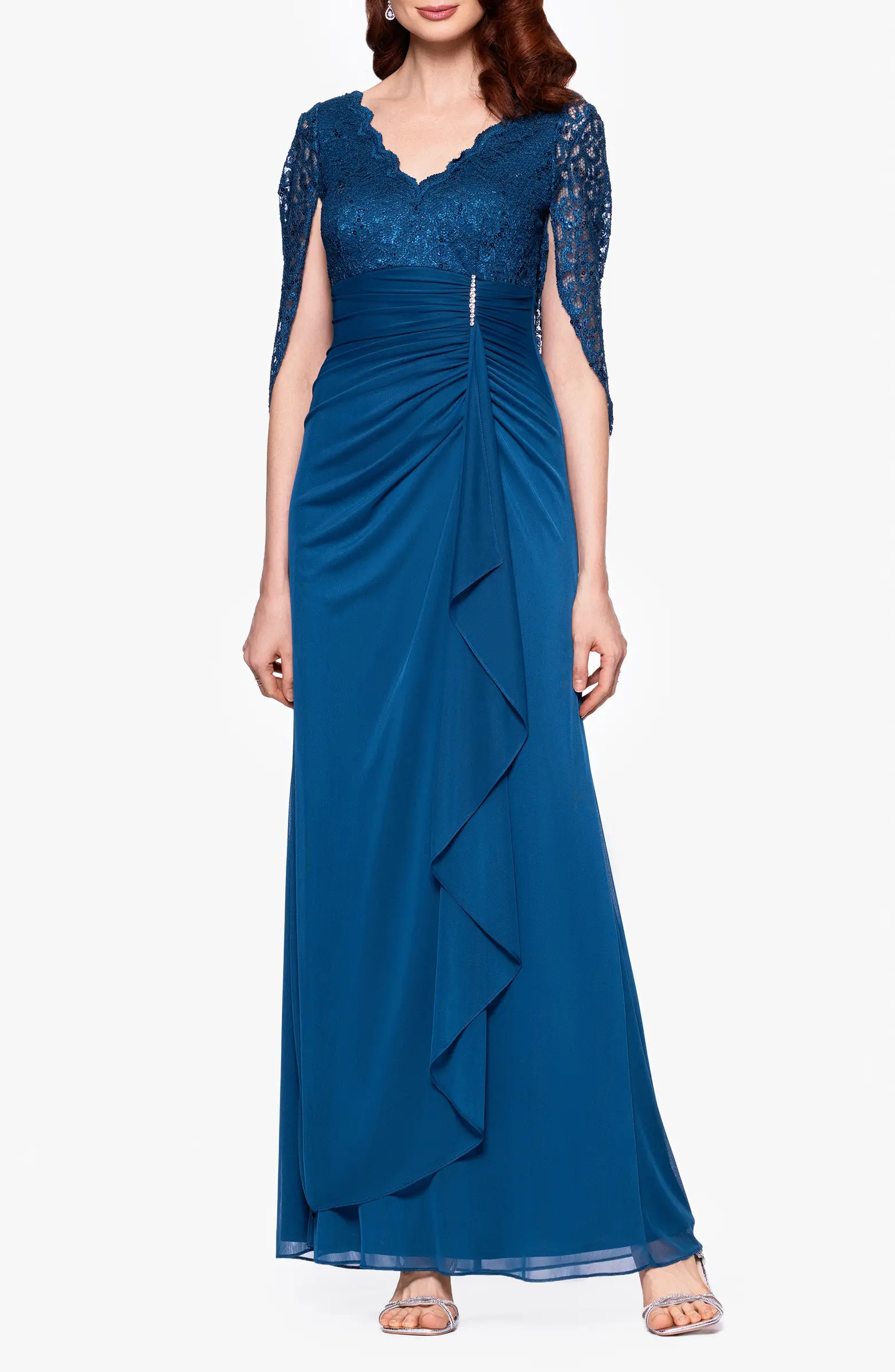 Lace & Sequin Gown | Nordstrom