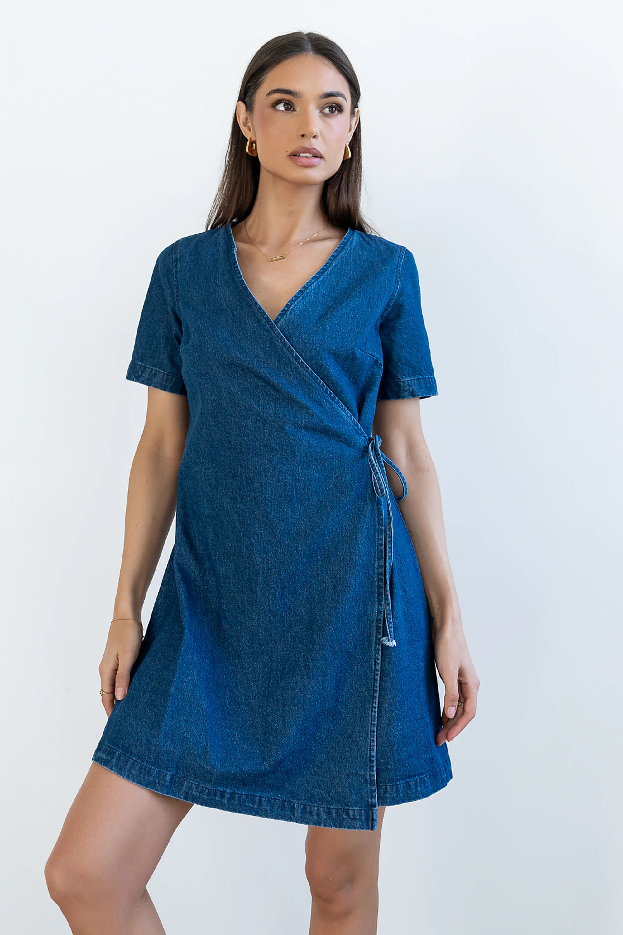 Rue Denim Wrap Dress | Böhme US