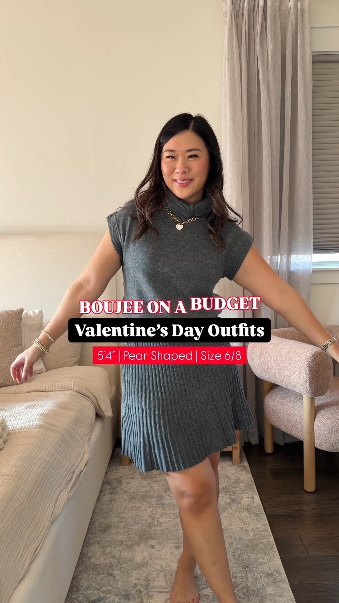 Boujee on a Budget Amazon Valentine’s Day Outfits
Skirt Set: Medium
Red Coat: Medium
Red Dress: Medium
Lace Top: Medium
Faux Leather Pants: 8

Lunar new year // Valentines // Galentines