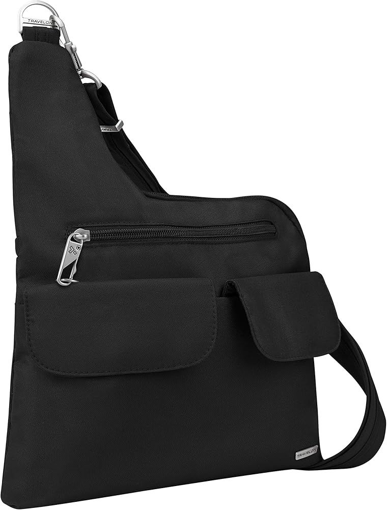 Travelon Anti-Theft Cross-Body Bag, Black, One Size | Amazon (US)