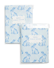 2pk Bunny Toile Table Covers | Pillows & Decor | Marshalls | Marshalls
