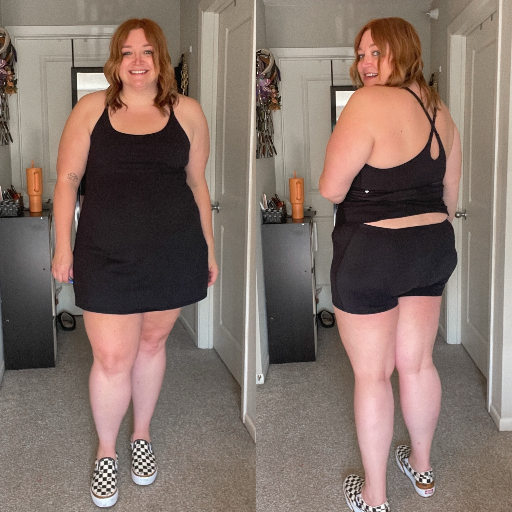 A tennis dress you can pee in?! Take all my money. This is a perfect travel outfit, concert outfit, or fair outfit!

Wearing the 2X as a US 18.

#LTKMidsize #LTKFitness #LTKPlusSize